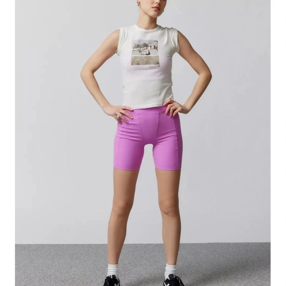Le Ore Revolve Seamed Bike Short High Rise Size XL